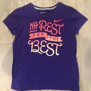 Nike "No Rest For The Best" Purple T-shirt